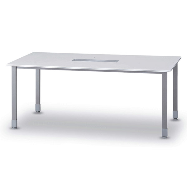 라임 회의용테이블(W1500 x D900) / 화이트그레이상판 / 창고재고품