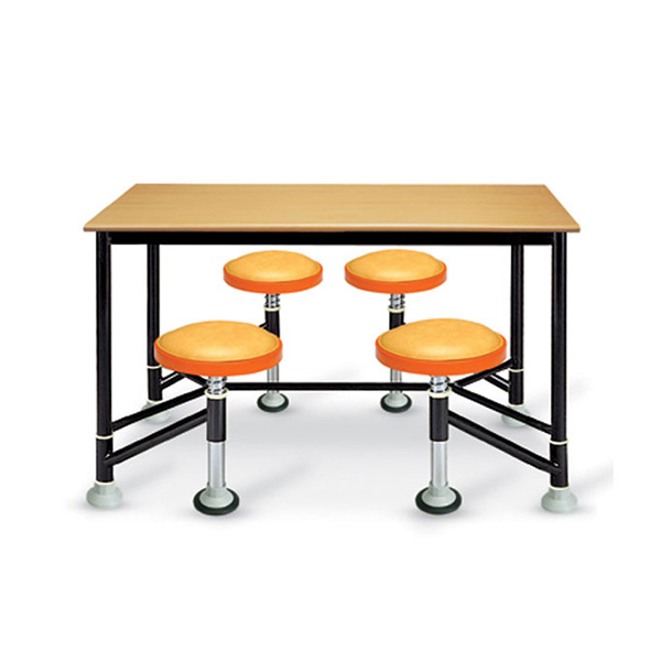 IH-9018 4인 식당용 테이블 의자 세트 (등받이無)