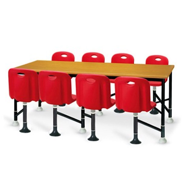 IH-7311 8인 식당용 테이블 의자 세트 (등받이有)