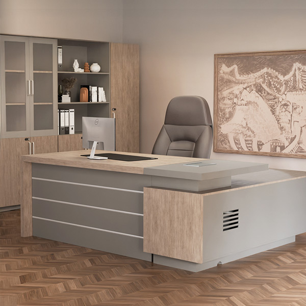 IH-6247 화이트오크9 중역책상(LMD-609)