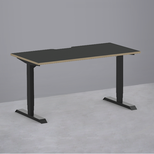 [심플즈] 디바스 전동 높이조절 모션데스크 W1200~1800 블랙프레임 (NO.375)