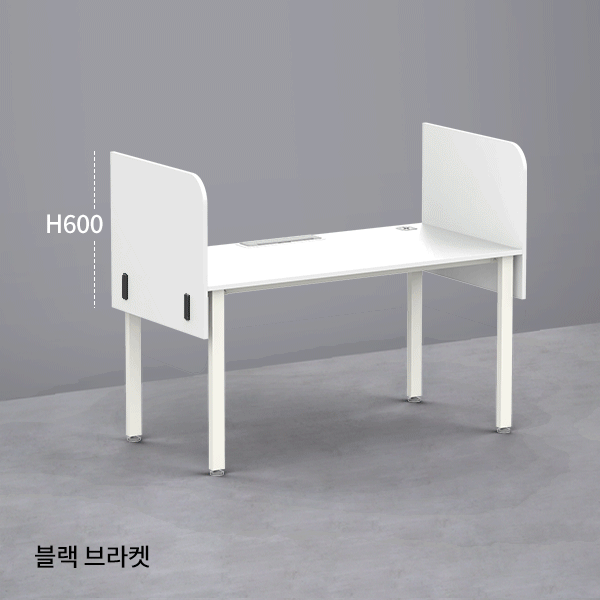 [전국무료배송] 심플즈 스크린 파티션 H600(심플즈전용/측면형/블랙브라켓/NO.109)