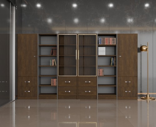 IH-8223 다크오크 장식장(도어형&middot;오픈형&middot;유리문형)