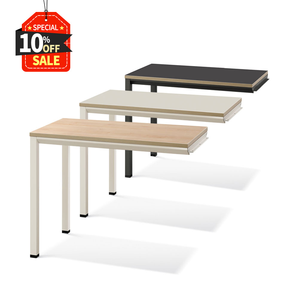 [하이퍼스] 아르카 사이드 결합형책상 25T상판 그라파이트&middot;화이트&middot;메이플