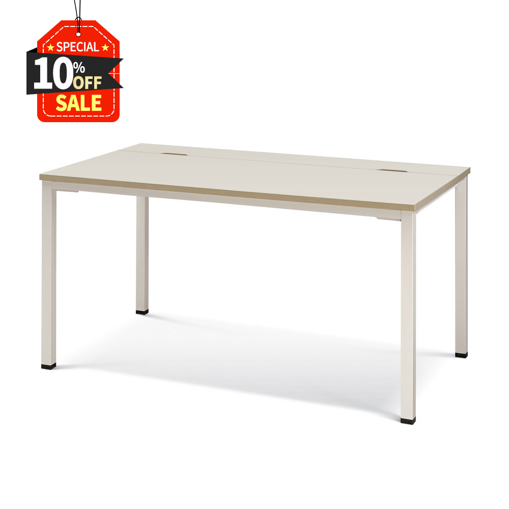 [하이퍼스] 아르카 사무용 책상 25T상판 크림화이트 컬러 W1200~1800