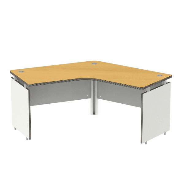 IH-1045 유퍼스 120도 사무용 책상 28T (하부목재)