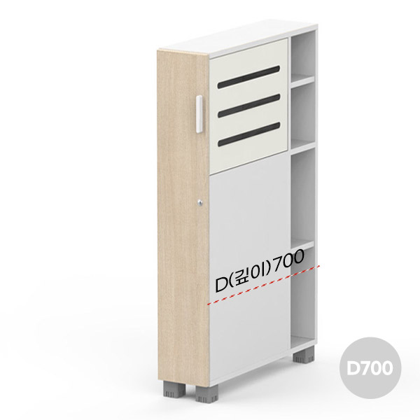 IS-1439 심플즈 i3 사이드 옷장 D700 (NO.28-14) *책상옆 보조가구