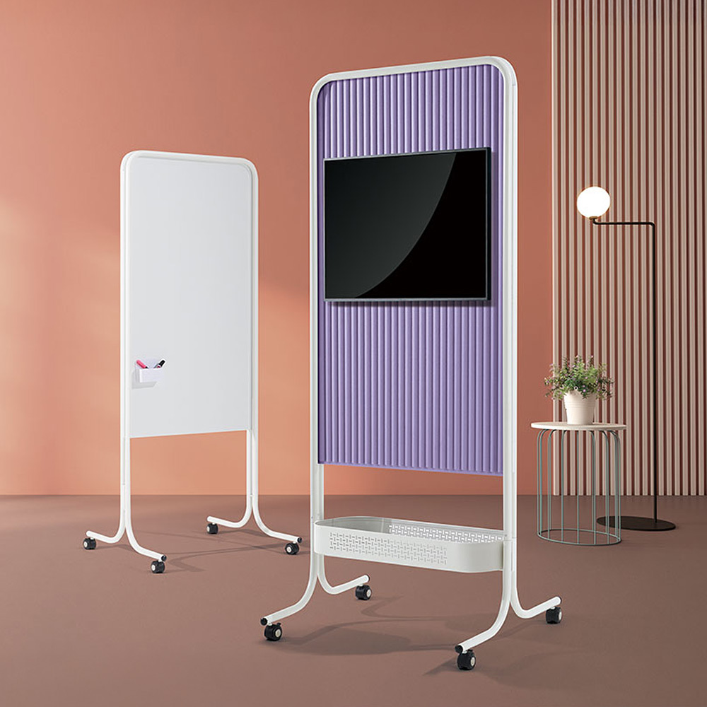 듀얼플렉스 월3 파티션 높이1840mm (모니터거치대+화이트보드)/*보관함포함