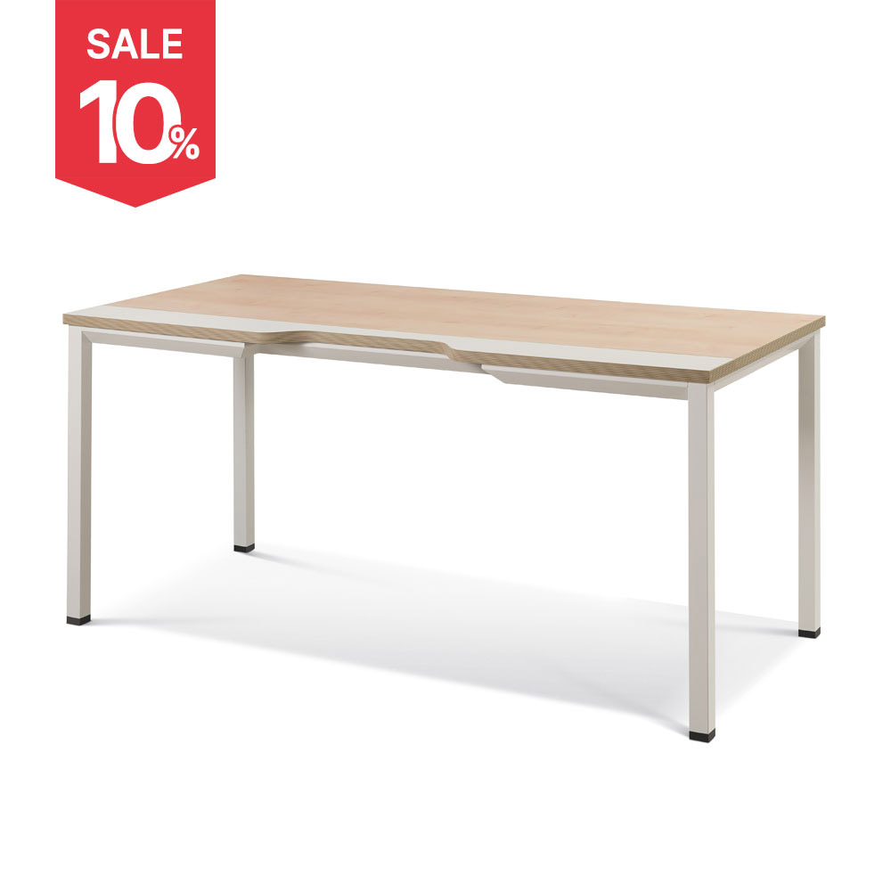 [하이퍼스] 알테라 사무용 책상 25T상판 메이플 컬러 W1200~1800